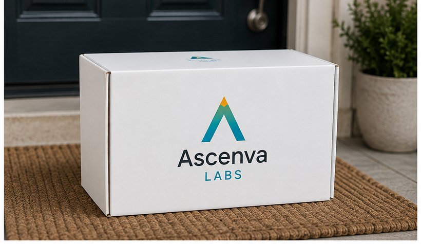 Ascenva package delivered to a doorstep